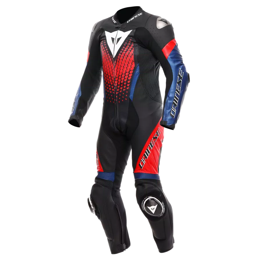 DEMON SPRINT - MEN'S ONE-PIECE PERFORATED LEATHER MOTORCYCLE SUIT