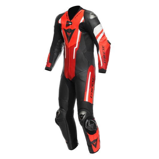 MISANO 3 D-AIR® - MEN'S 1-PIECE MOTORCYCLE PERFORATED LEATHER SUIT WITH AIRBAG