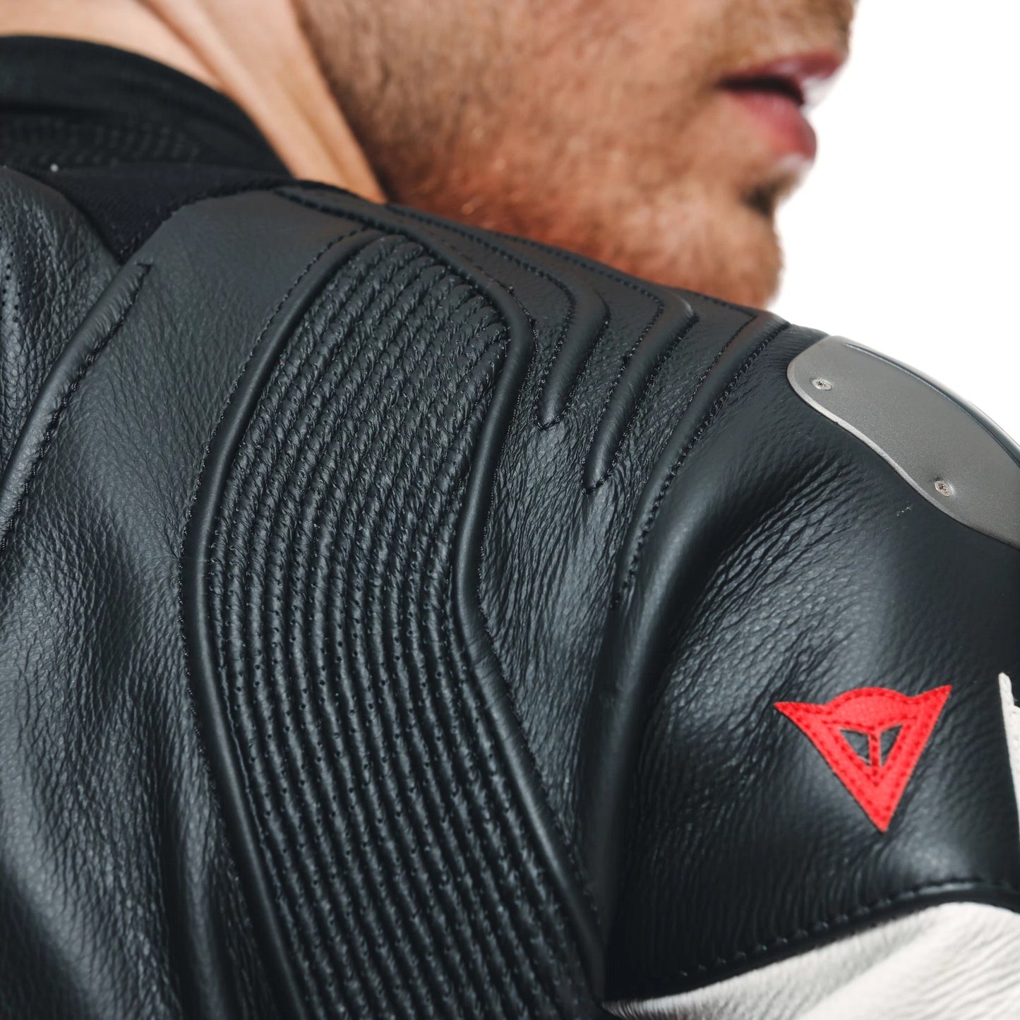 MISANO 3 D-AIR® - MEN'S 1-PIECE MOTORCYCLE PERFORATED LEATHER SUIT WITH AIRBAG