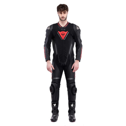 DEMON SPRINT - MEN'S ONE-PIECE PERFORATED LEATHER MOTORCYCLE SUIT